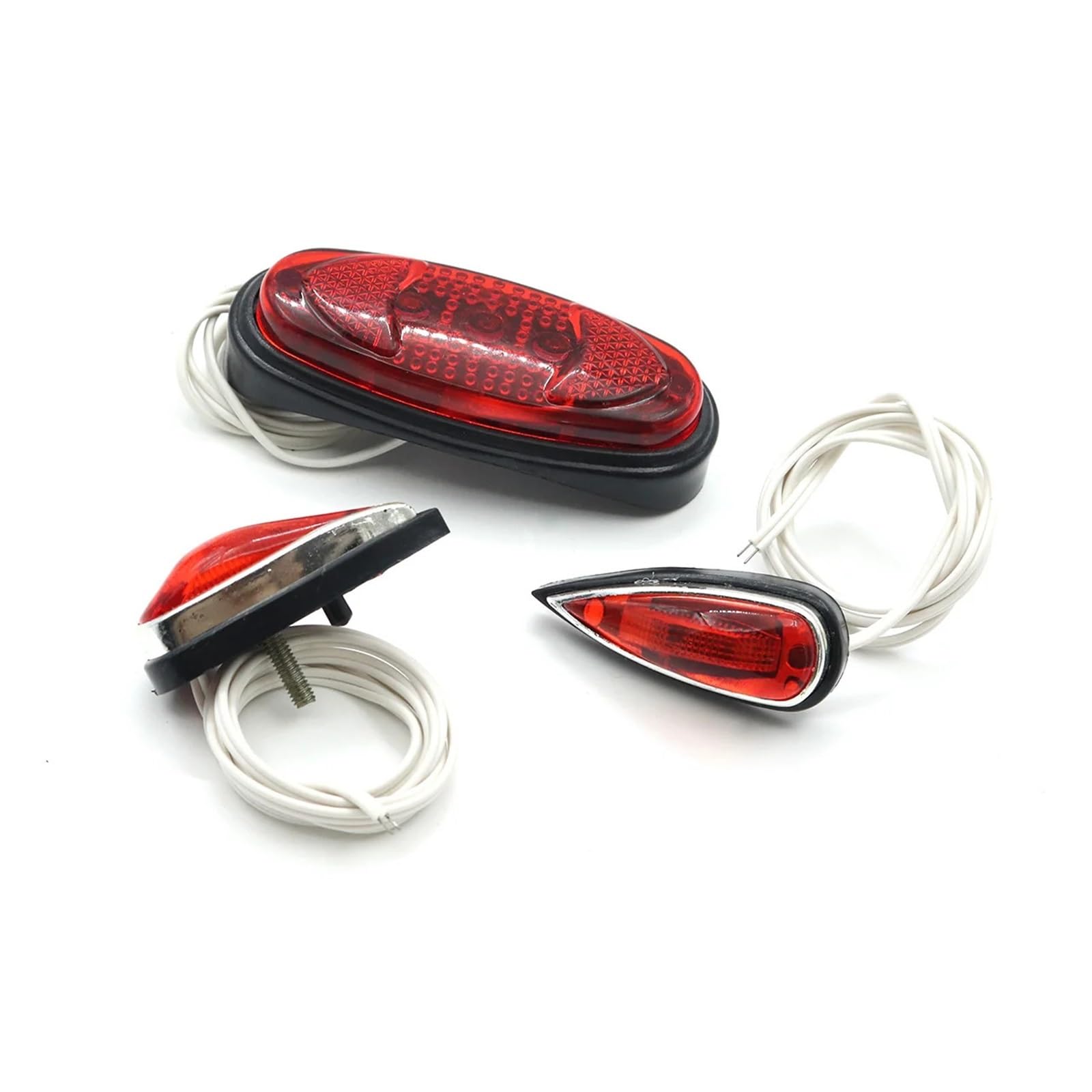 Red Bycycle ライト、チェーン付き Amazon.com: LHAIQQ 24V/36V/48V Electric Tricycle Tail Light